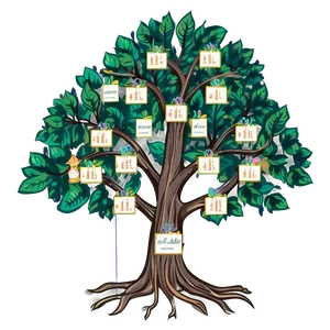 Family Reunion Tree With Names PNG Cpc9 PNG
