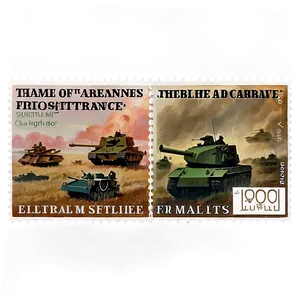 Famous Battles Postage Stamp PNG Lqf85 PNG