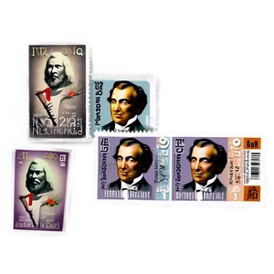 Famous Inventors Postage Stamp PNG 06122024 PNG