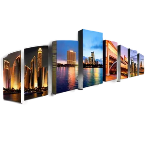 Famous Landmarks Mural Png Cjd93 PNG image