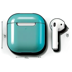 Fancy Airpods Case Drawing PNG 85