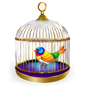 Fancy Birdcage Decoration Png 06122024 PNG image