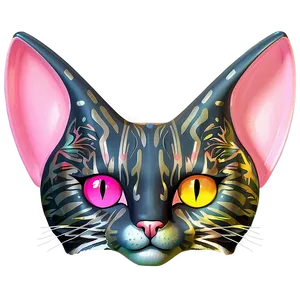 Fancy Cat Ear Drawing Png 78 PNG image