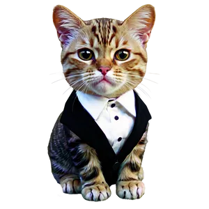 Fancy Cat Meme PNG Wbk14