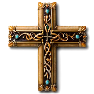 Fancy Christian Cross PNG Keh