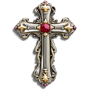 Fancy Cross C PNG image