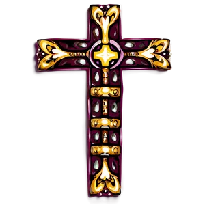 Fancy Cross Drawing PNG 06292024