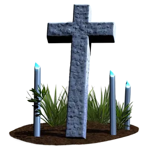 Fancy Cross On Hill PNG 79