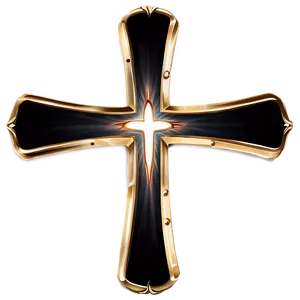 Fancy Cross Outline PNG 06292024