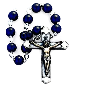 Fancy Cross Rosary PNG Wlb
