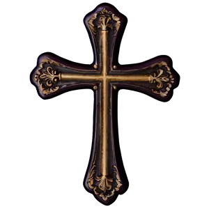 Fancy Cross Silhouette PNG Kbg