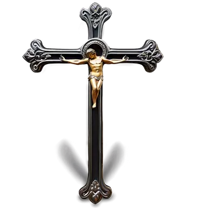 Fancy Cross With Halo PNG Fyr PNG