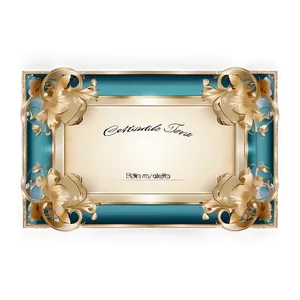 Fancy Frame For Certificate PNG 5
