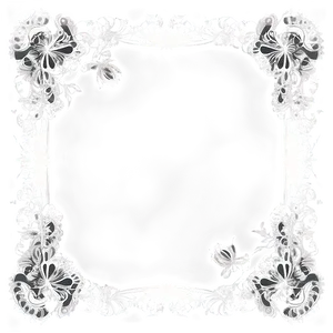 Fancy Frame With Lace PNG 38