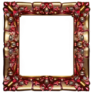 Fancy Frame With Pearls PNG 06132024 PNG