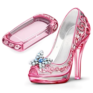 Fancy Glass Shoe For Princess Png 06132024 PNG image