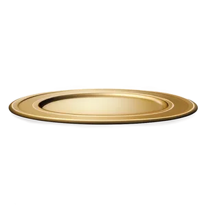 Fancy Gold Plate PNG 6