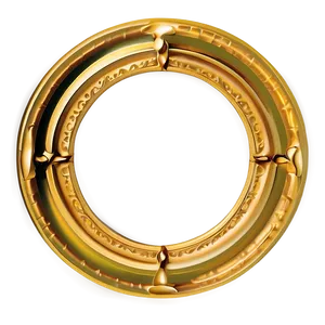 Fancy Gold Plate PNG 97