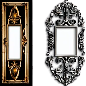 Fancy Gothic Frame PNG Fyq