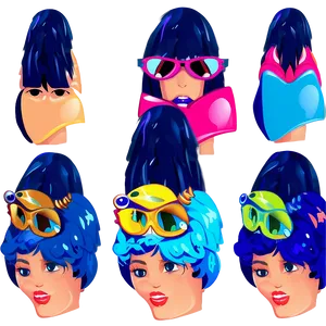 Fancy Hair Clipart Png 06282024 PNG image