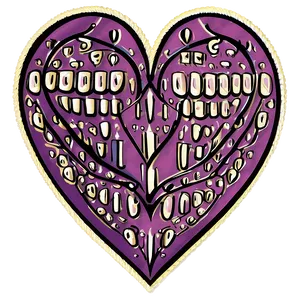 Fancy Heart Doodle Png 25 PNG image