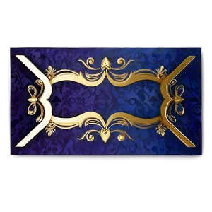 Fancy Line Greeting Card Design PNG Uqe10