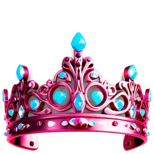 Fancy Neon Crown PNG Slj5 PNG