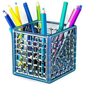 Fancy Pencil Holder PNG 06282024