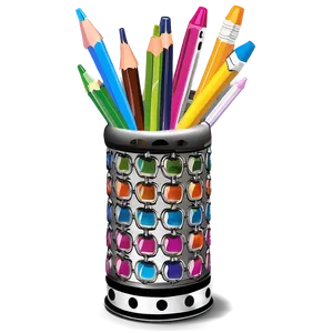 Fancy Pencil Holder PNG Lrd