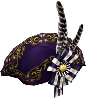 Fancy Pirate Hat3 D Render PNG