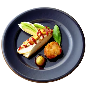 Fancy Restaurant Plate Of Food PNG Aej