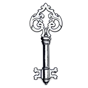 Fancy Skeleton Key Graphic Png 68 PNG image