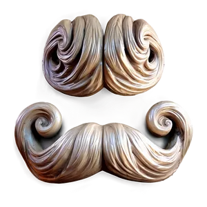 Fancy Twirled Mustache PNG 05042024