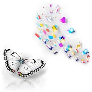 Fancy White Butterfly PNG Xpo