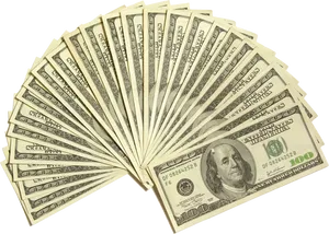 Fanof100 Dollar Bills PNG image