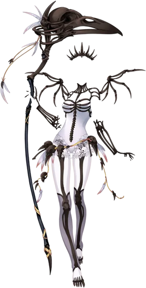 Fantastical_ Skeleton_ Warrior PNG image