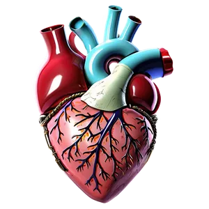 Fantasy Anatomical Heart PNG Sni