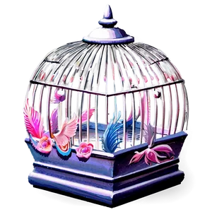 Fantasy Bird Cage PNG 89