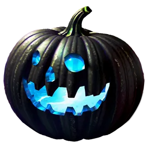 Fantasy Black Pumpkin PNG 06282024