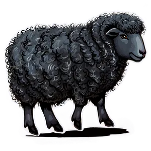 Fantasy Black Sheep Png Cwf74 PNG image