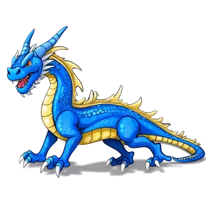 Fantasy Blue Dragon Design PNG Jpo88 PNG