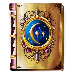 Fantasy Book Cover Vector PNG 06262024
