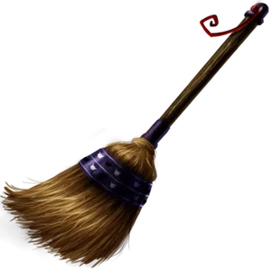 Fantasy Broom Illustration PNG image