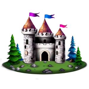 Fantasy Castle PNG Dke45
