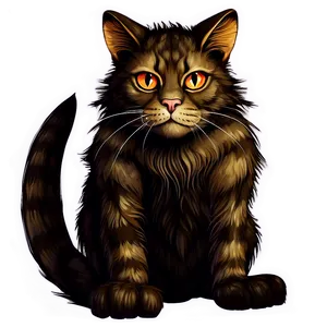 Fantasy Cat Creature Vector Png 06262024 PNG image