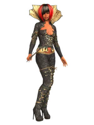 Fantasy Character Female Warrior Costume