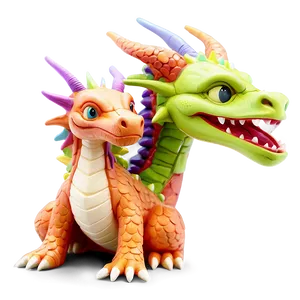 Fantasy Clay Dragons PNG 06212024 PNG