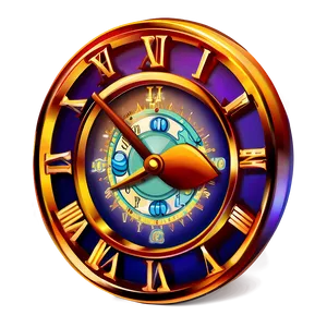 Fantasy Clock Clipart PNG 95