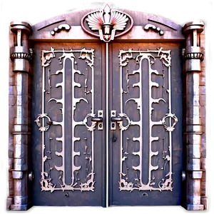 Fantasy Closed Door Art PNG 06292024