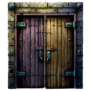 Fantasy Closed Door Art PNG 86